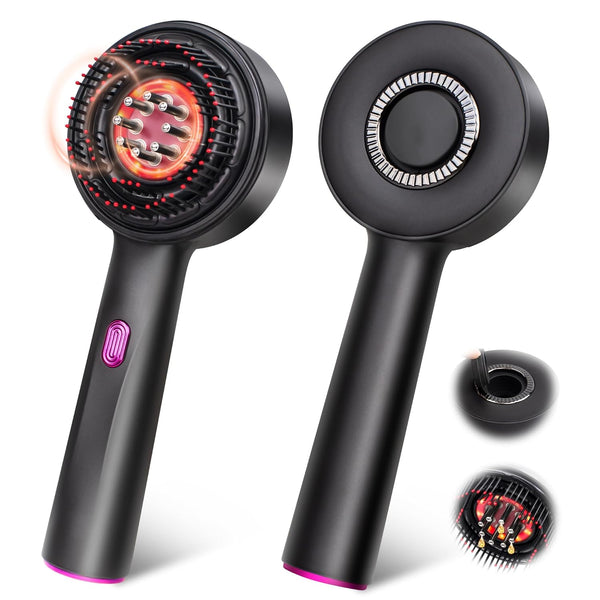 Waterproof 3-in-1 Scalp Care Tool – Massager & Oil Applicator for Healthy Hair Growth