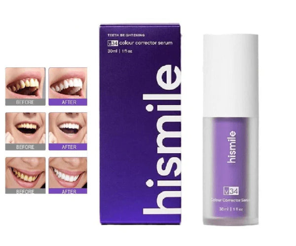 Hismile V34 Colour Corrector – Purple Toothpaste for Whitening & Stain Conceal